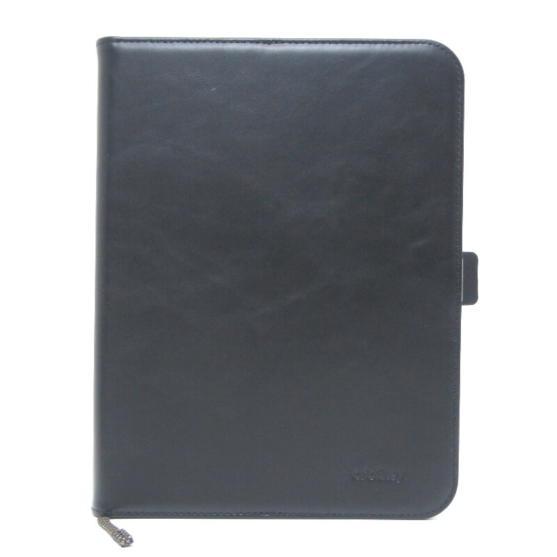 【中古】美品 Orbitkey オービットキー 万覚え帳取りまかなう Compendium A5 コンペンディアム おぼえ書き帳 薄型 牛本革 黒いこと 黒  なめし革 28012742
