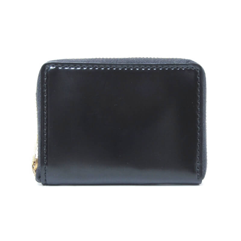 【中古】未当て嵌める BARNS OUTFITTERS ジョージバーンズ 釣り銭入れ LE-4291 国産コードバン/栃木なめし革 コインケース 黒いこと 黒  ラウンドチャック なめし革 28012760