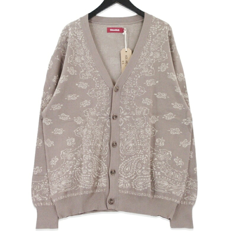 【中古】未使用 HIDE AND SEEK ハイドアンドシーク Bandana Cardigan HC-030426 バンダナ カーディガン コットン 総柄 ベージュ L メンズ 99001044｜ＣＬＡＳＳＩＣ 18,410円