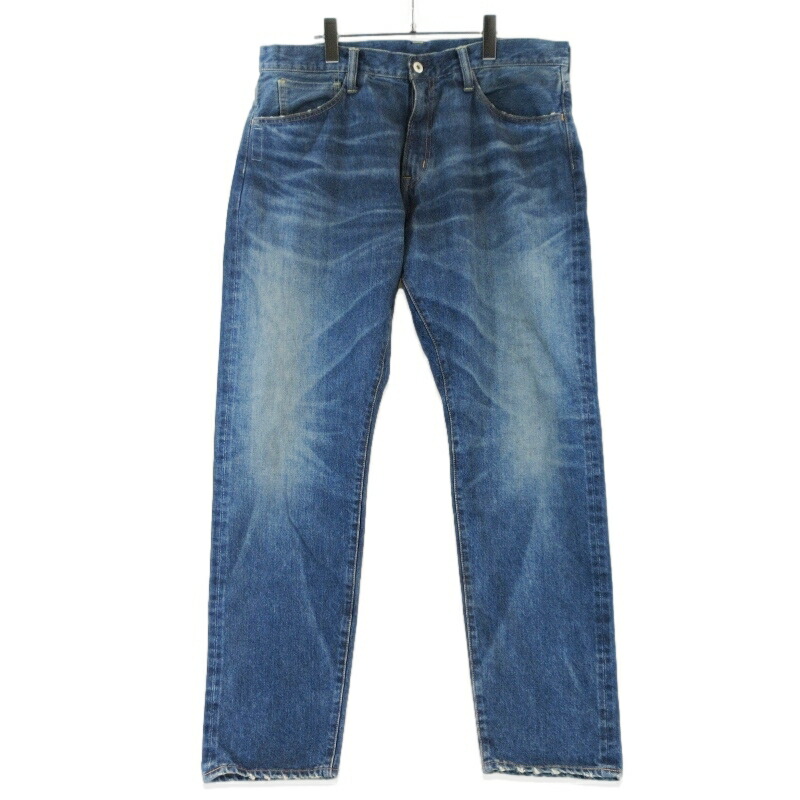 【中古】美品 FRAGMENT × SEQUEL 欠けら シークエル ジーンズズボン下 SQ-25AW-PT-09 DENIM PANTS 綿織物 日本製  インディゴ XL メンズ 99001050