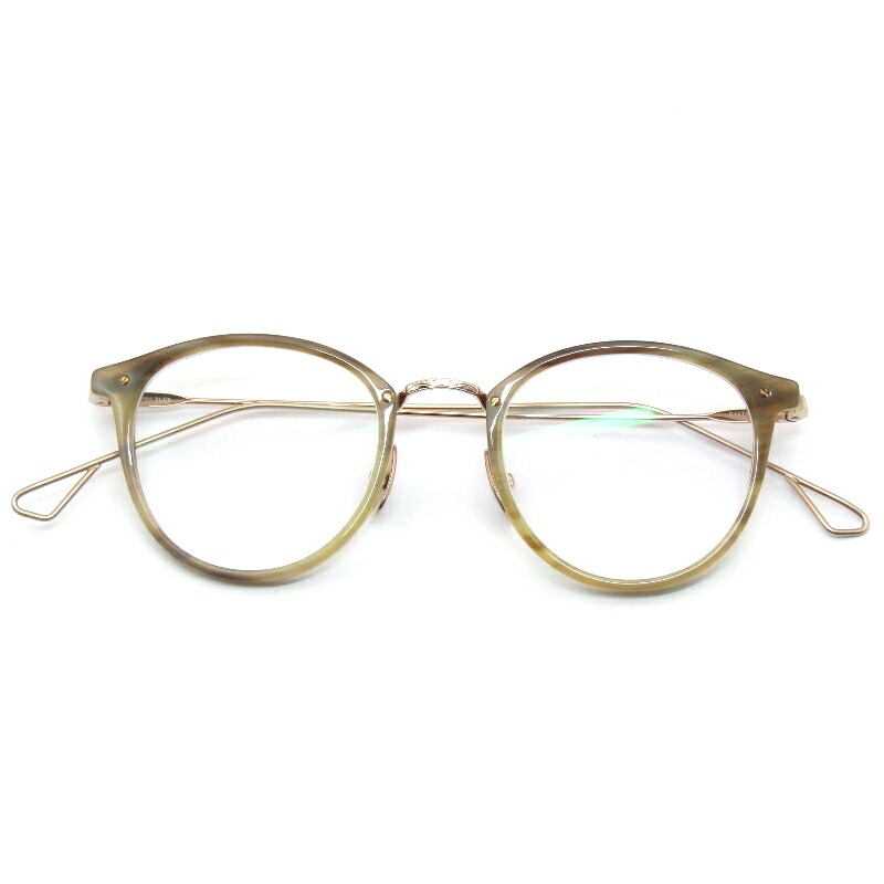 【中古】未当て嵌める YELLOWS PLUS イエローズプラス 眼鏡ひな形 SAKURA ＦＲＧ/日本製 櫻 豆の町 48 Light Brown/Goldバッファローホーン 呉牛角 二人組 眼鏡 メガネ 黒眼鏡 61005687