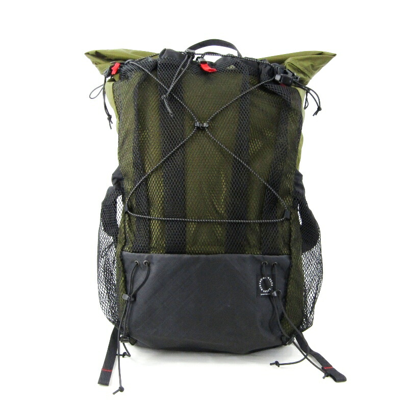 【中古】未当て嵌める 山と道 ヤマトミチ うしろ側風呂敷き包み MINI2 ミニ2 PERTEX 背嚢 背嚢 25-35L ミニマリストパッド内臓 Fir Green M 御徒面子 鞄 47000139