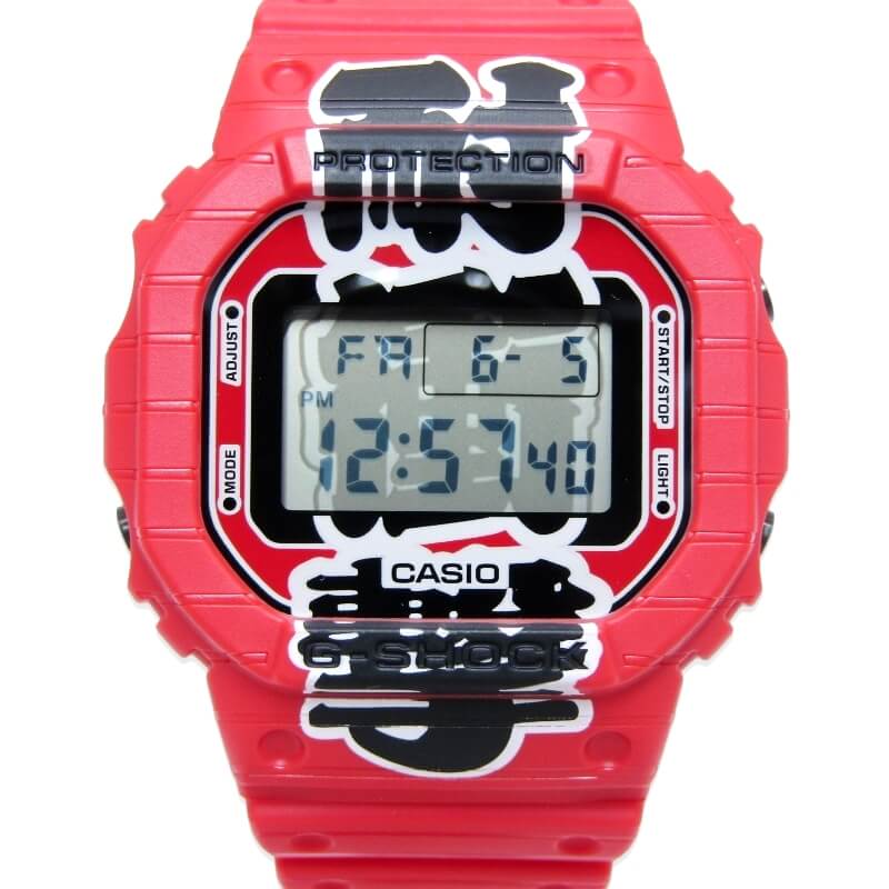 【中古】未使用 CASIO G-SHOCK Gショック DW-5600AKA-4JR 赤提灯 耐衝撃 2026年 デジタル スクエア 日本製 レッド カシオ 腕時計 28012766|CLASSIC