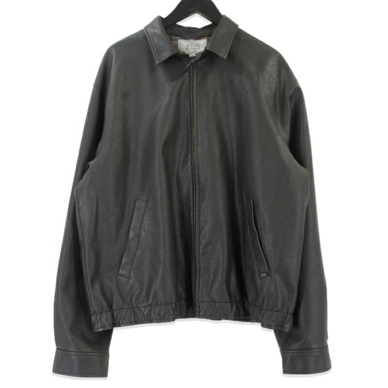 【中古】SEDAN ALL PURPOSE セダンオールパーパ シンセティックレザージャケット SD25F-JK03 Synthetic Leather Jacket 赤銅色 XL シングル  メンズ 99001131