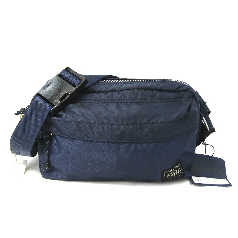 【中古】未当てはめる PORTER ボーイ 2WAY 酉の方角御徒面子 フォース 855-07501 FORCE 2WAY WAIST BAG 上半身御徒面子 ネイビーショルダーバッグバッグ 鞄 61005784