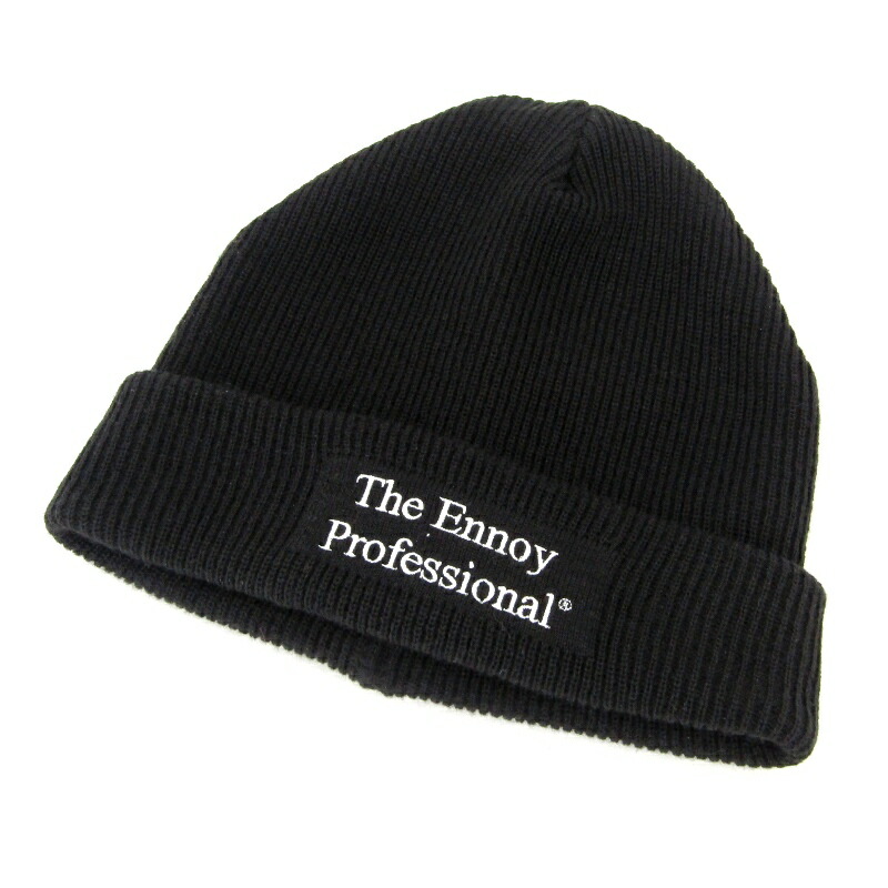【中古】ennoy エンノイ ニットキャップ AW25BRENAC01TK 25AW Knit Cap ビーニー アクリル ウール 日本製 ブラック 黒 帽子 47000188｜ＣＬＡＳＳＩＣ