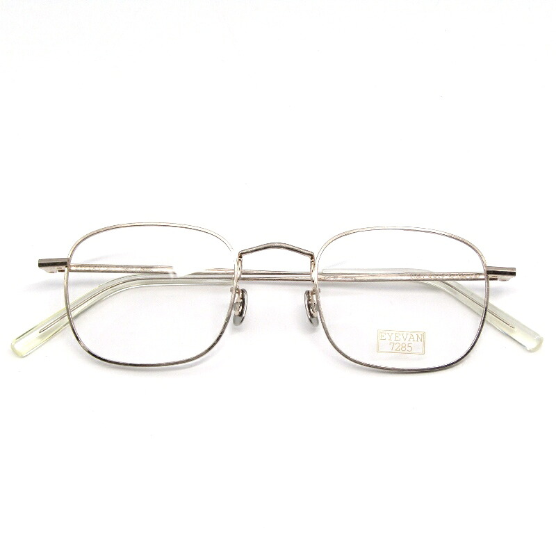 【中古】未使用 EYEVAN7285 アイヴァン7285 メガネフレーム MODEL.1021 日本製 スクエア カニ目モチーフ 819 ヴィンテージゴールドヴィンテージ塗装 メタル メガネ 眼鏡 サングラス 61005863｜ＣＬＡＳＳＩＣ