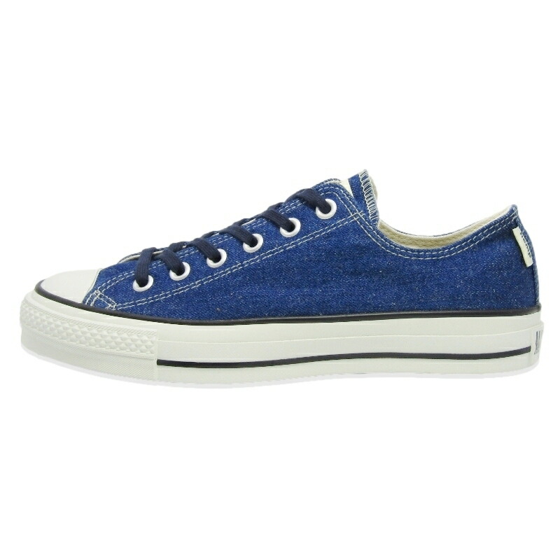 【中古】未使用 CONVERSE × GRAMICCI コンバース 7.5 ALL STAR J HEMP DENIM OX 31317930 グラミチ オールスター ヘンプ NAVY オックスフォード 26cm 日本製 スニーカー 18002211|CLASSIC