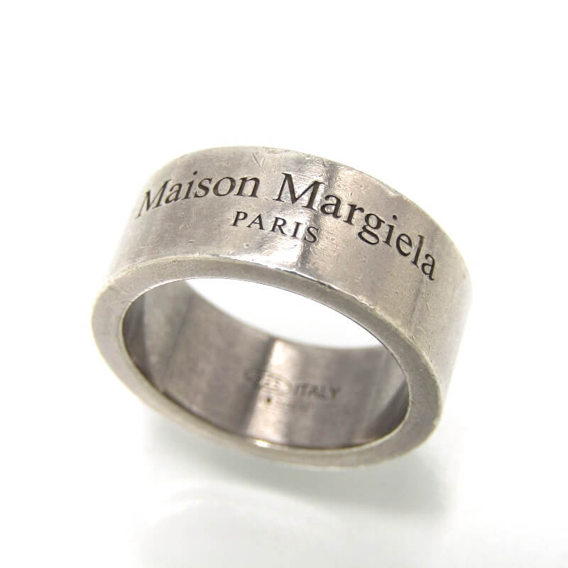 【中古】Maison Margiela メゾンマルジェラ リング SM3UQ0024 S12888 951 ロゴ SV925 イタリア製 11.5号 シルバー 28012966|CLASSIC