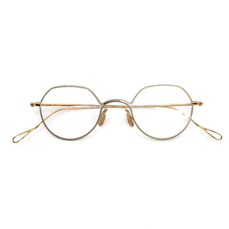 【中古】美品 YUICHI TOYAMA. ユウイチトヤマ メガネフレーム U-157 Mies 日本製 ミース クラウンパント 02 Rose Gold/Taupeダブルダッチ メタル メガネ 眼鏡 サングラス 54001238｜ＣＬＡＳＳＩＣ 42,800円