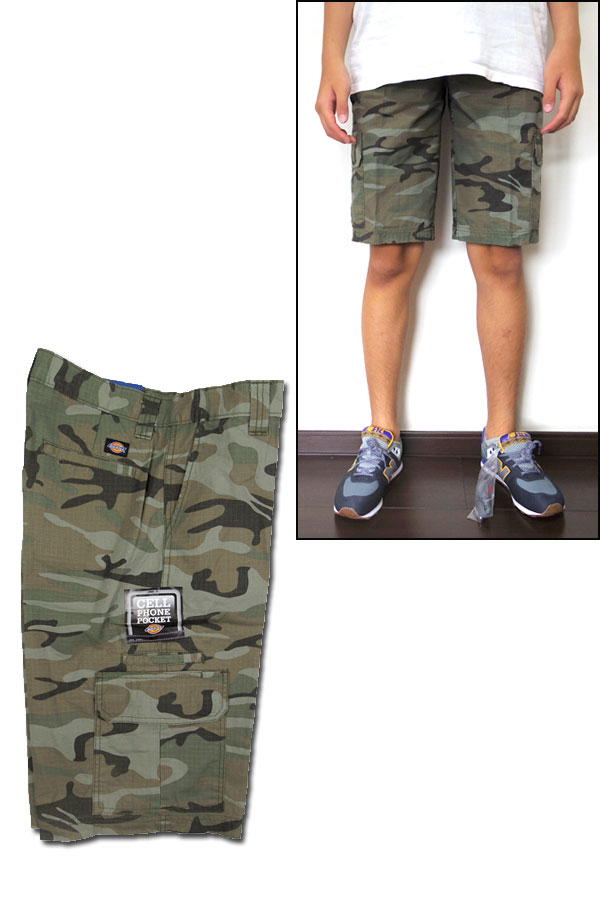 dickies camo cargo shorts