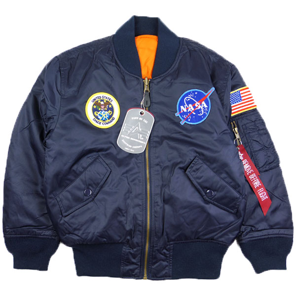reason | Rakuten Global Market: Alpha Flight jackets-kids NASA Ma-1 ...