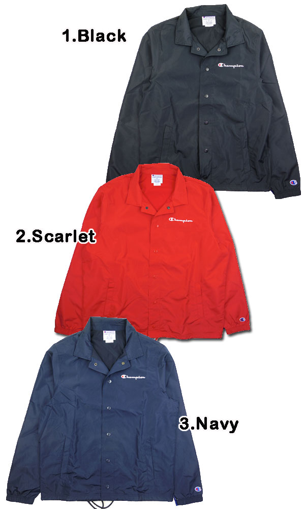 champion lined black coaches jacket