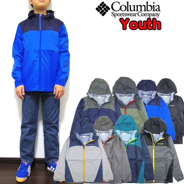 コロンビア ジャケット キッズ Youth Glennaker Jacket  110 120 130 140 150 160 170cm 薄手 男の子 女の子 ウィンドブレーカー