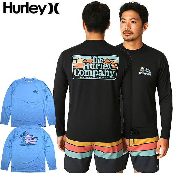 ハーレー ラッシュガード tシャツ 長袖 メンズ HURLEY 水着 EVERYDAY HYBRID UPF サーフT 2025春夏 セール MAT0001060