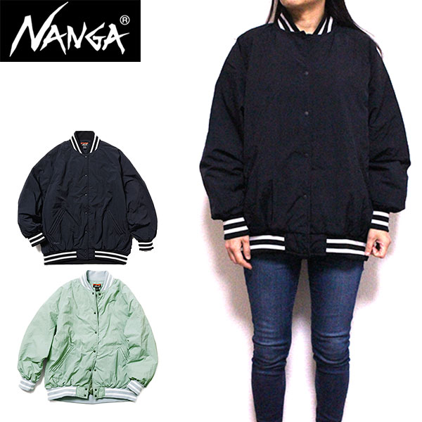 ナンガ ダウン レディース ジャケット ma-1 春 NANGA SOFT DOWN STADIUM JKT W ソフトダウン スタジアムジャケット 軽量 撥水 日本製 アウター スタジャン カジュアル N2501-0J002B セール|REASON