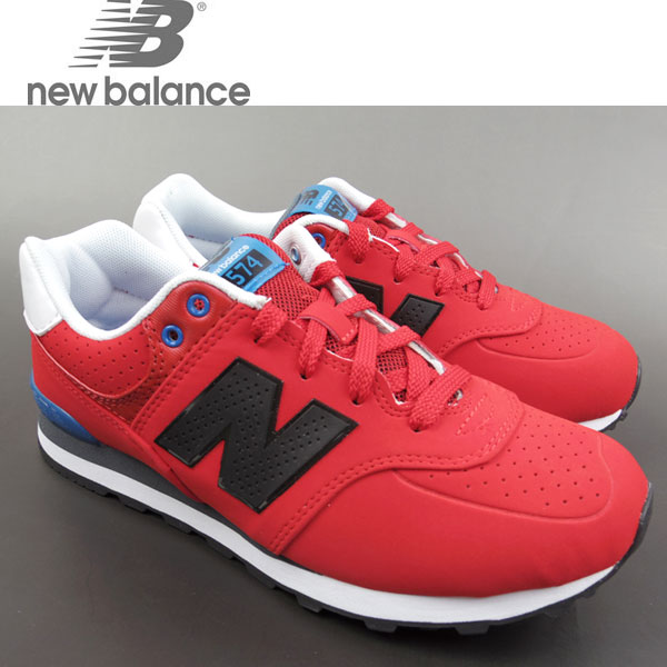 new balance 574 junior red