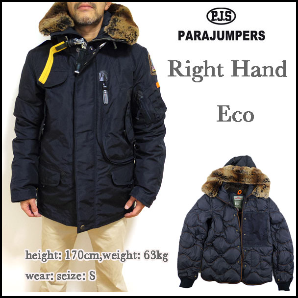 parajumpers man right hand down jacket navy parajumpers man right hand down jacket navy