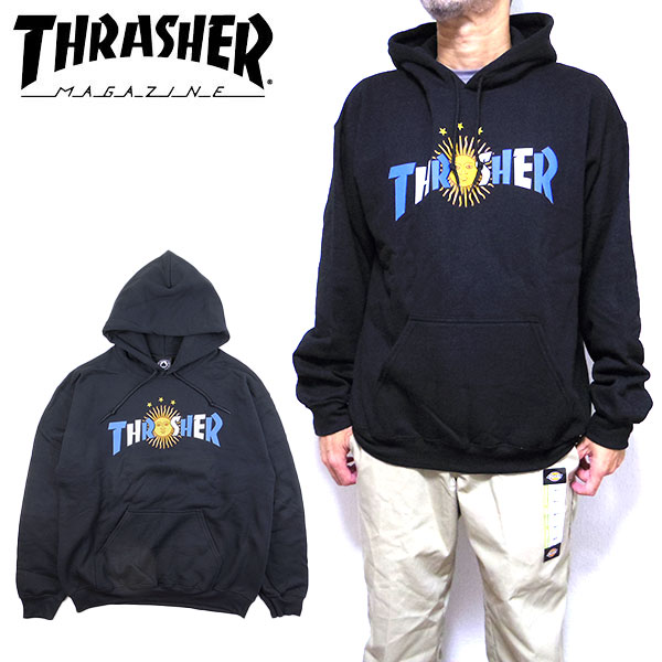 スラッシャー パーカー THRASHER Argentina Estrella HOODIE メンズ レディース usa ブランド 2023秋冬 セール フーディー 315017|REASON