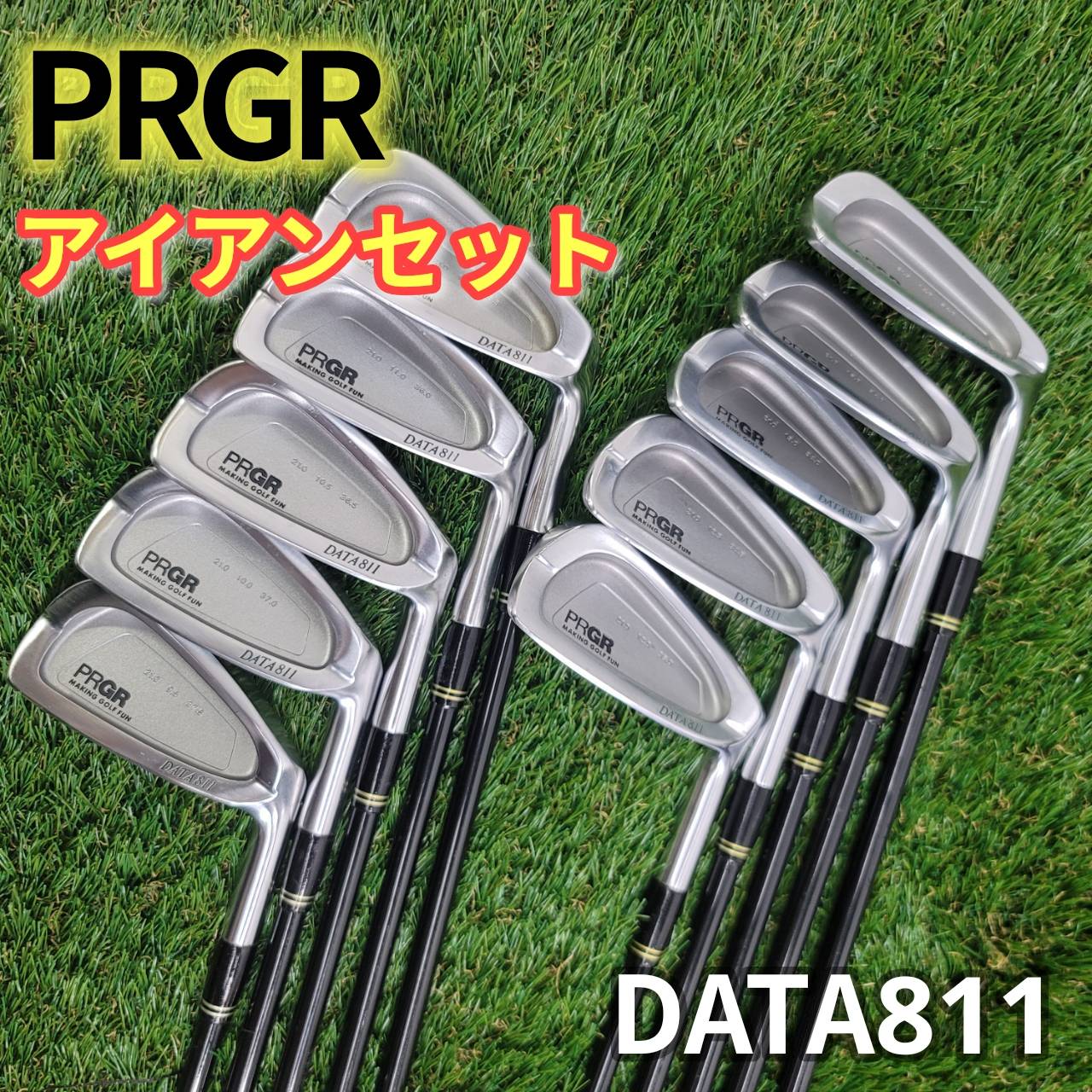 [Used] PRGR Pro Gear Iron Set of 10 DATA811 M40 Golf (2)