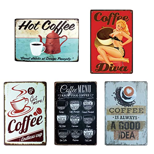 楽天市場】ブリキ 看板 5枚セット メタルプレート ヴィンテージ風 壁飾