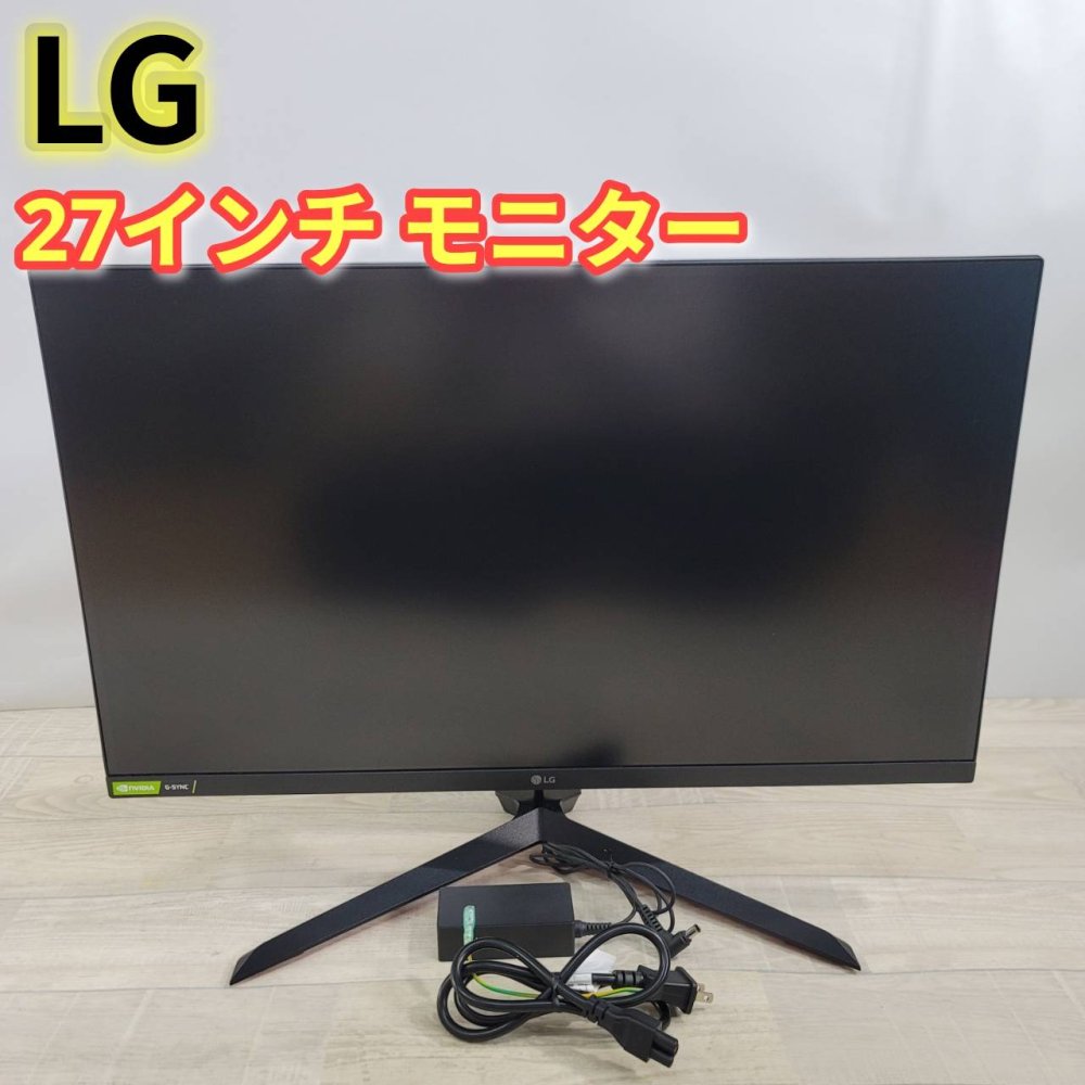 【中古】LG ゲーミングモニター UltraGear 27GN65R-B 27インチ/フルHD/IPS/144Hz/1ms(GTG)/G-SYNC Compatible,FreeSync Premium/HDR/HDMI,Display｜リベリアス
