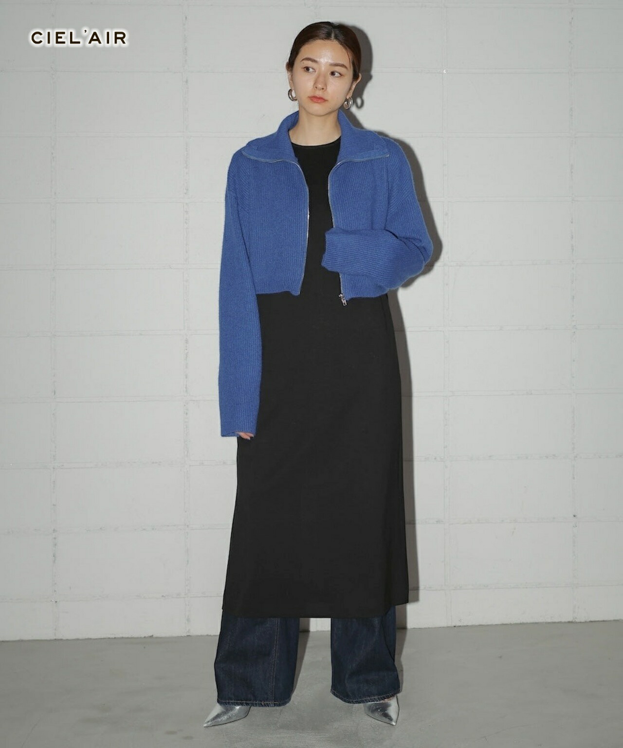 high neck knit＋ワンピース ワンピース レディース きれいめ おしゃれ 通勤 オフィス 20代 30代 40代 50代 60代