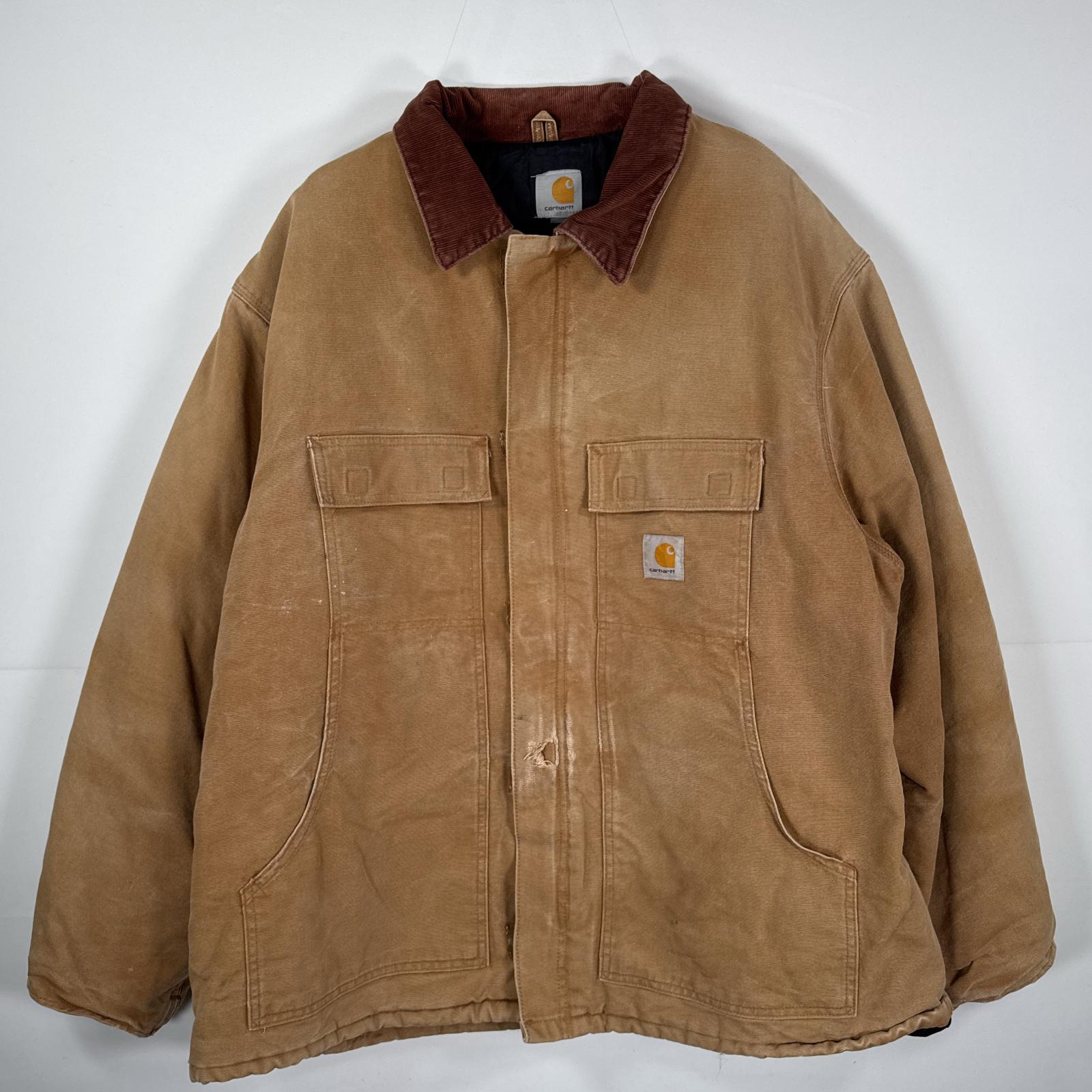 楽天市場】90s USA製 carhartt カーハート コットン ダック コート 緑