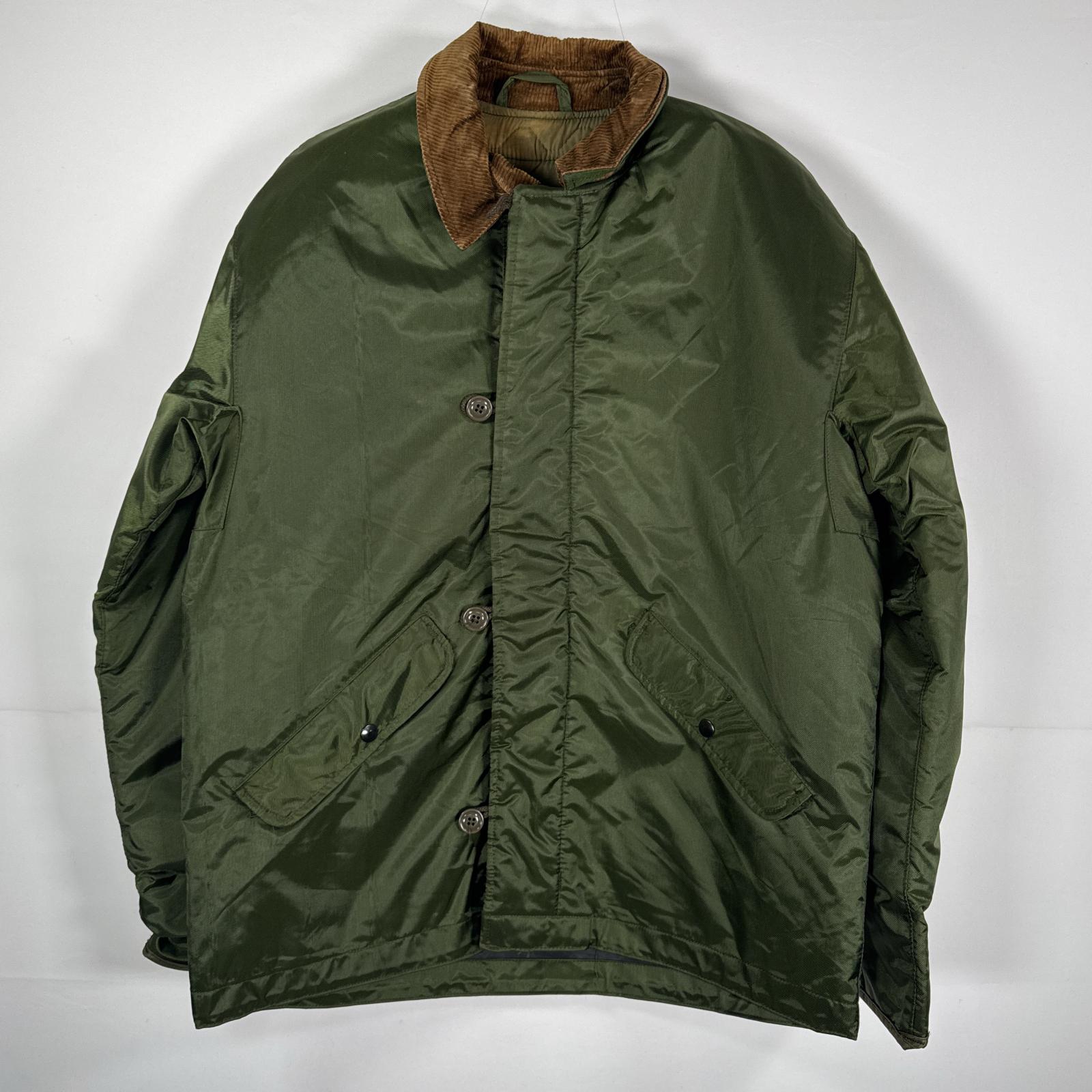 古着 80\'s/80年代 ヴィンテージ A-1 デッキジャケット 米軍 ナイロンジャケット オリーブグリーン メンズ 【中古】