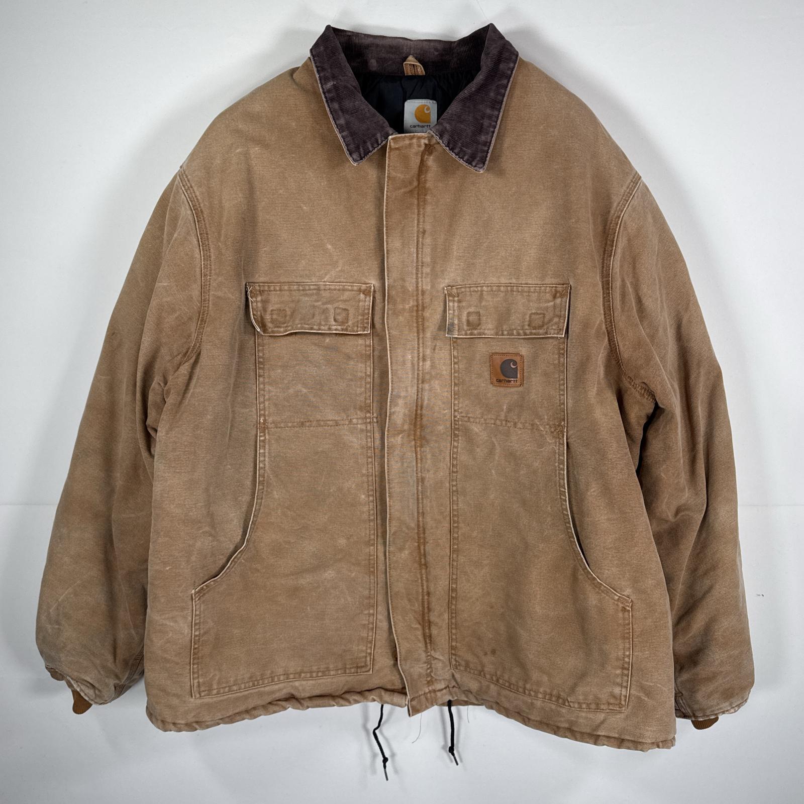 楽天市場】90s USA製 carhartt カーハート コットン ダック コート 緑