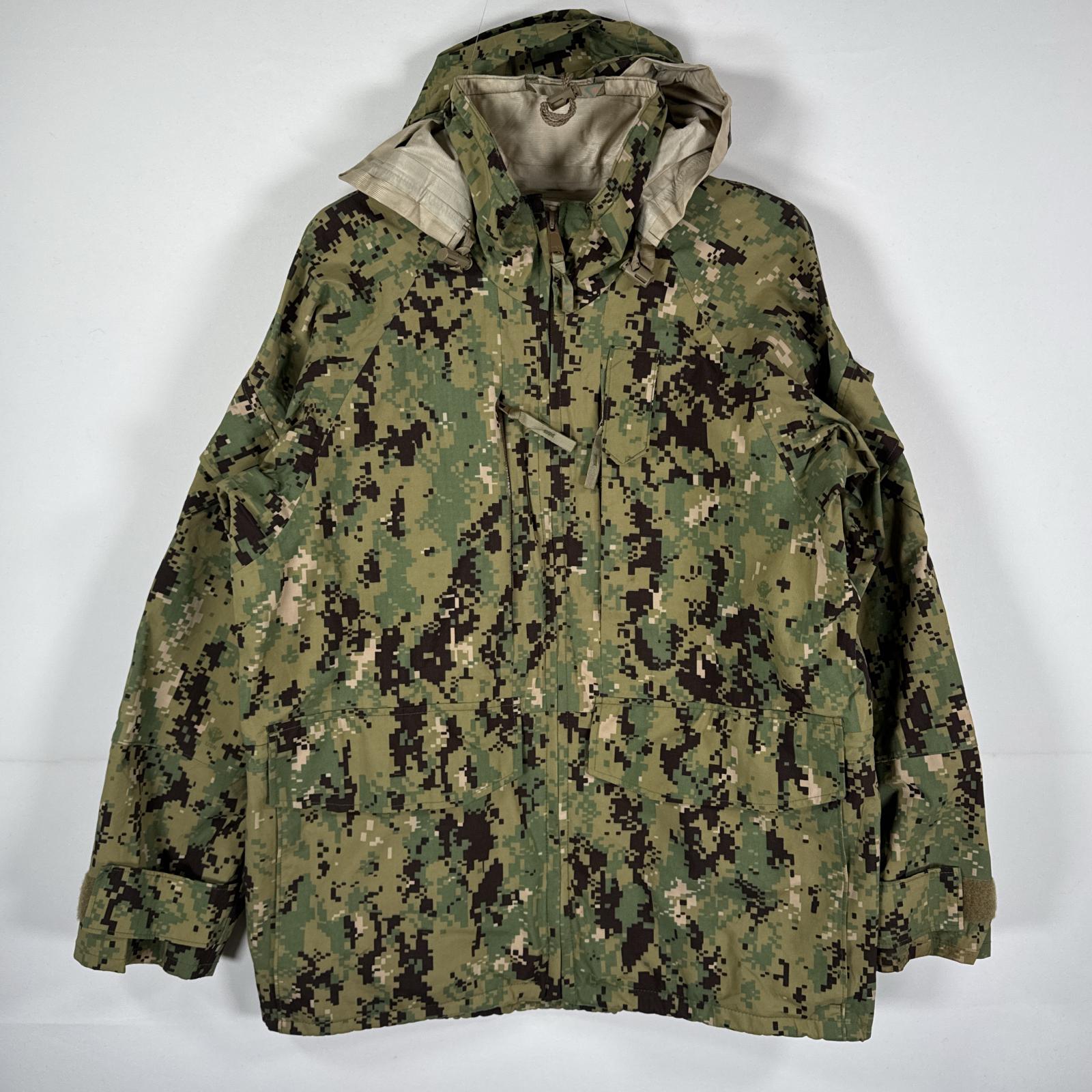 古着 ミリタリージャケット ECWCS 米軍 デジタルカモフラ 迷彩 ゴアテックスパーカー GORE-TEX　デジカモ small-short グリーン メンズ 【中古】 12,045円