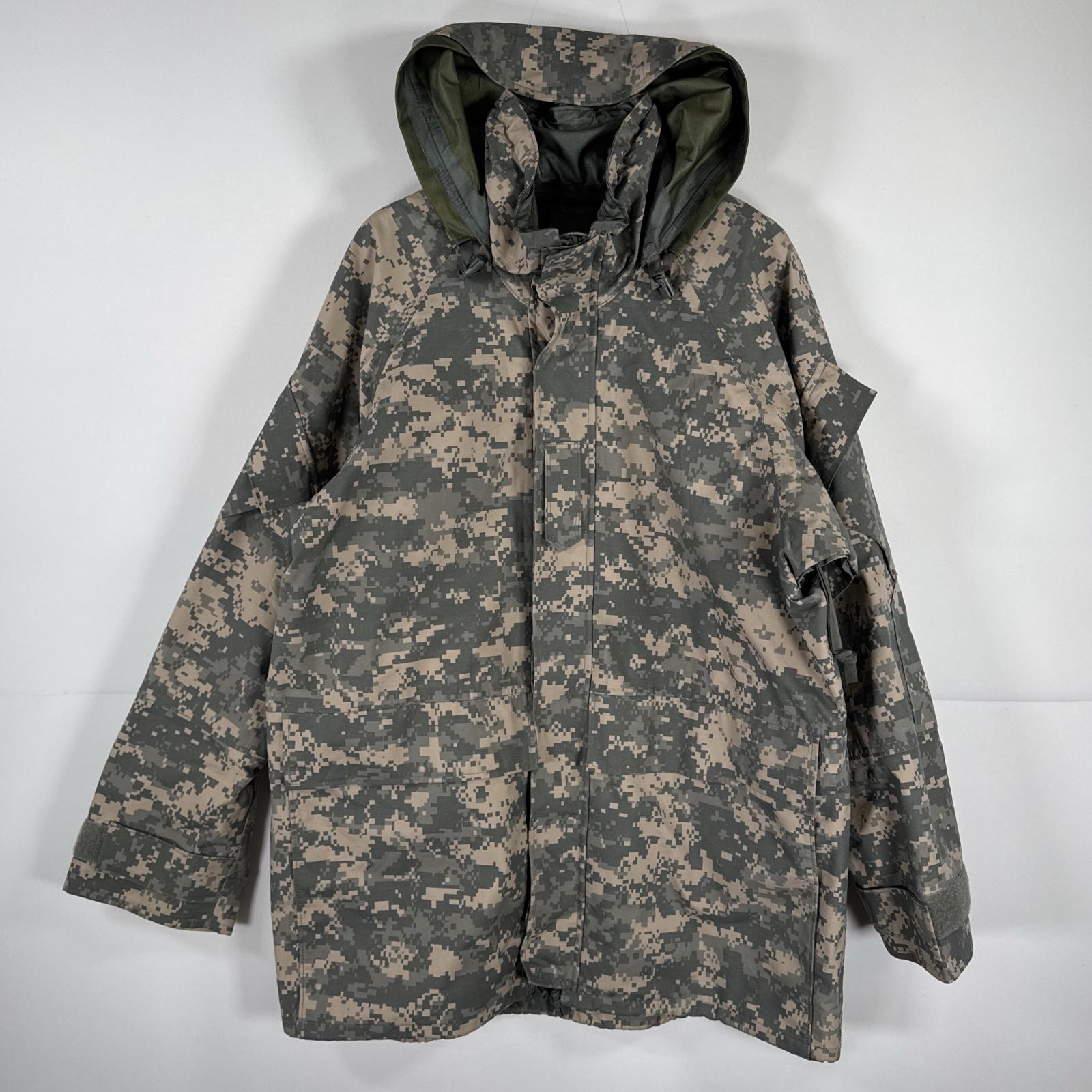 ECWCS TYPE パーカー 迷彩 デジカモ 2XL ナイロンジャケット 古着 米軍実物 ECWCS タイガーカモ ゴアテックスパーカー ABU