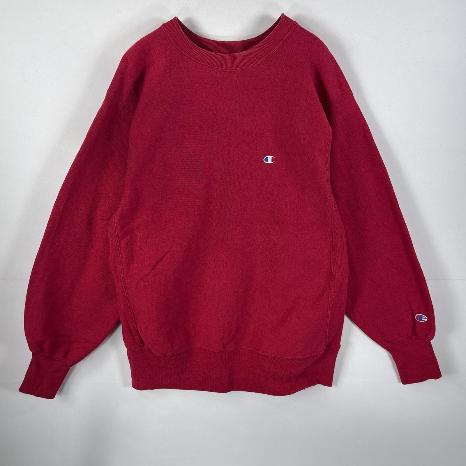 楽天市場】USA製 80s Champion Reverse Weave Sweatshirt 赤 XL