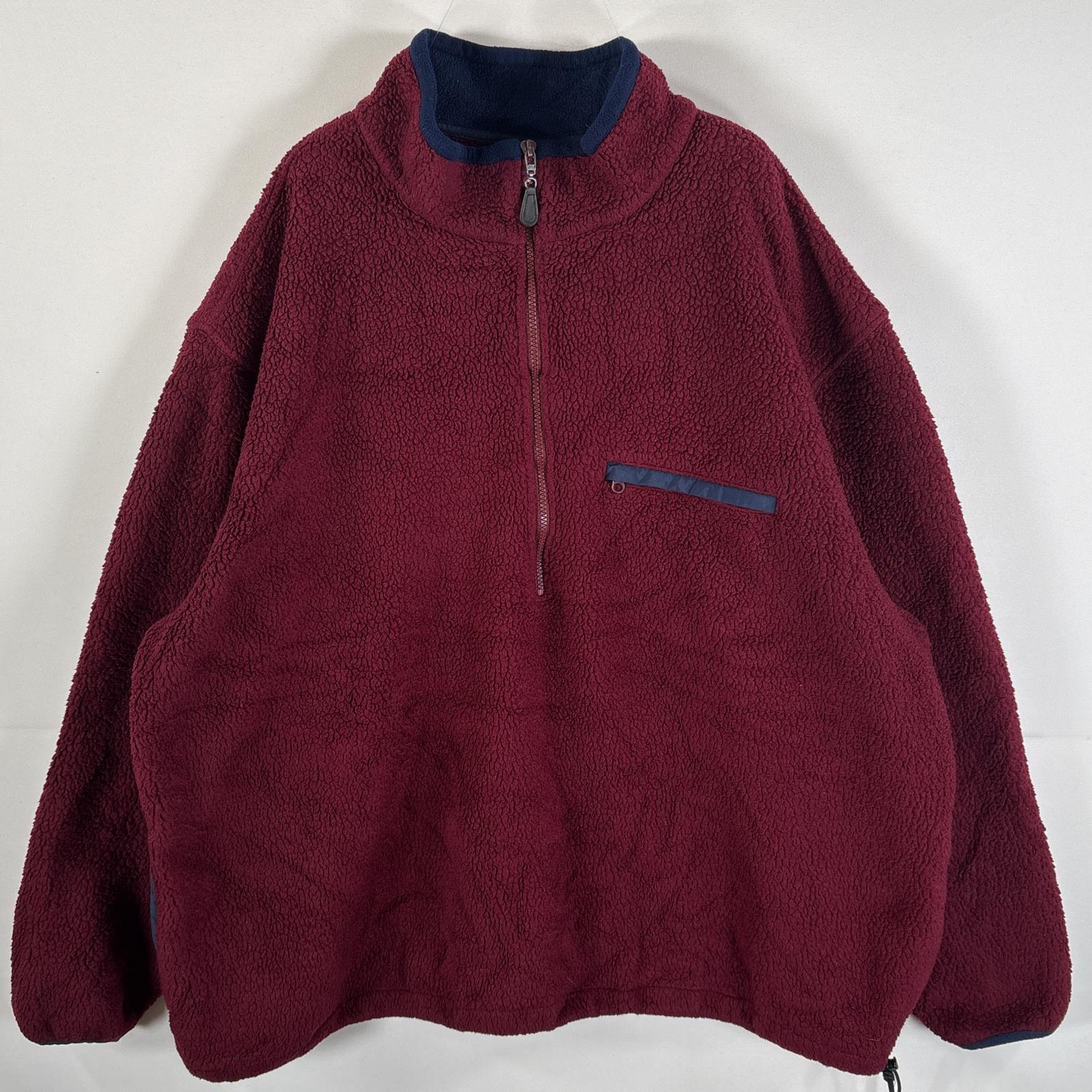 激レア 90s エルエルビーン フリース フィッシングシャツ 生成り 激レア 90s エルエルビーン フリース フィッシングシャツ 生成り