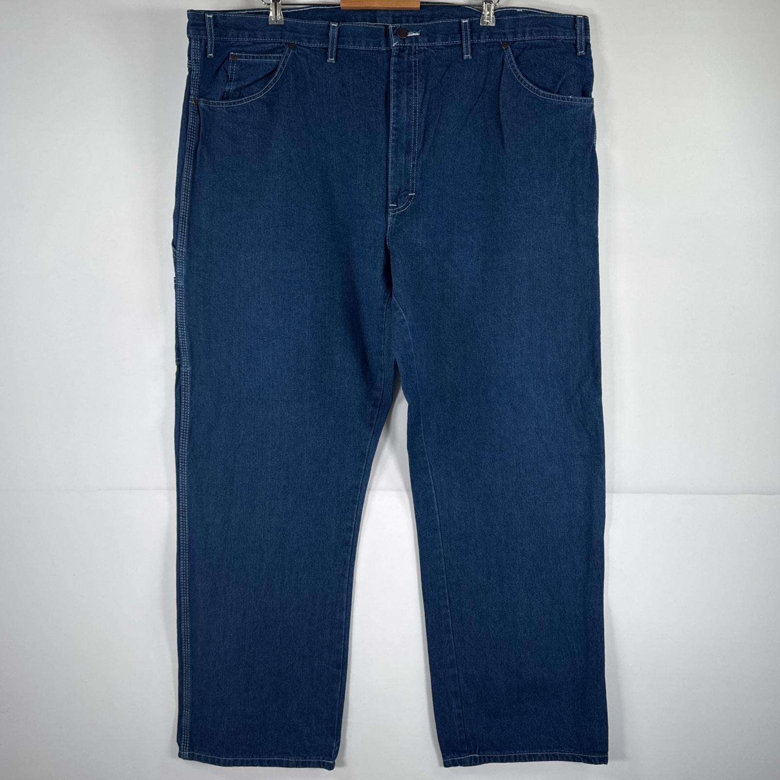 80s USA製 ディッキーズ デニムペインターパンツ 大きいサイズ 80s Dickies 白タグ USA製 デニム ペインター パンツ 32×30 パンツ