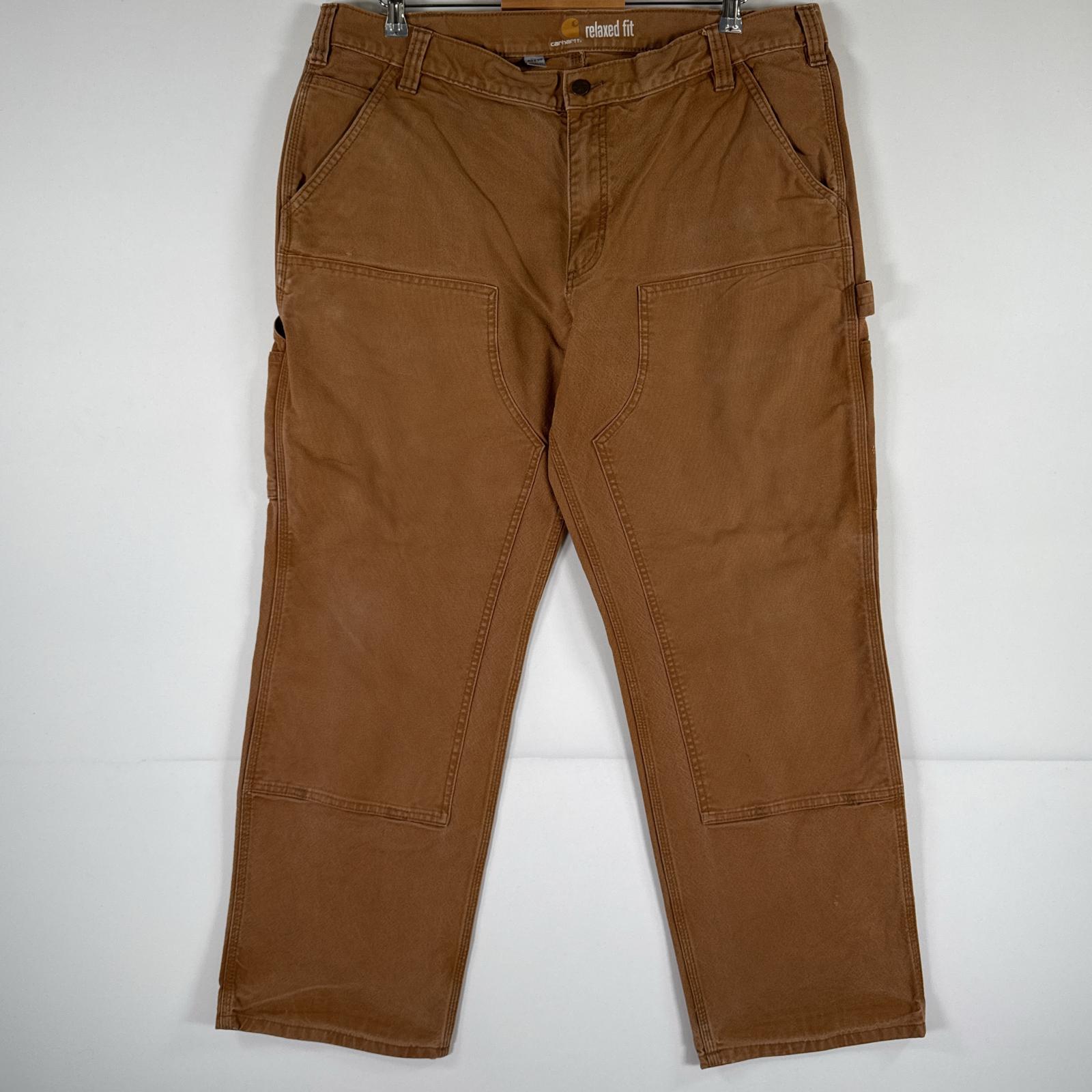 古着 カーハート Carhartt ワークパンツ ダック ペインターパンツ 作業着 ワンポイント ロゴ 大きいサイズ ダブルニー w40 L32  グレー 楽天市場】古着 カーハート Carhartt ワークパンツ ダック ペインター