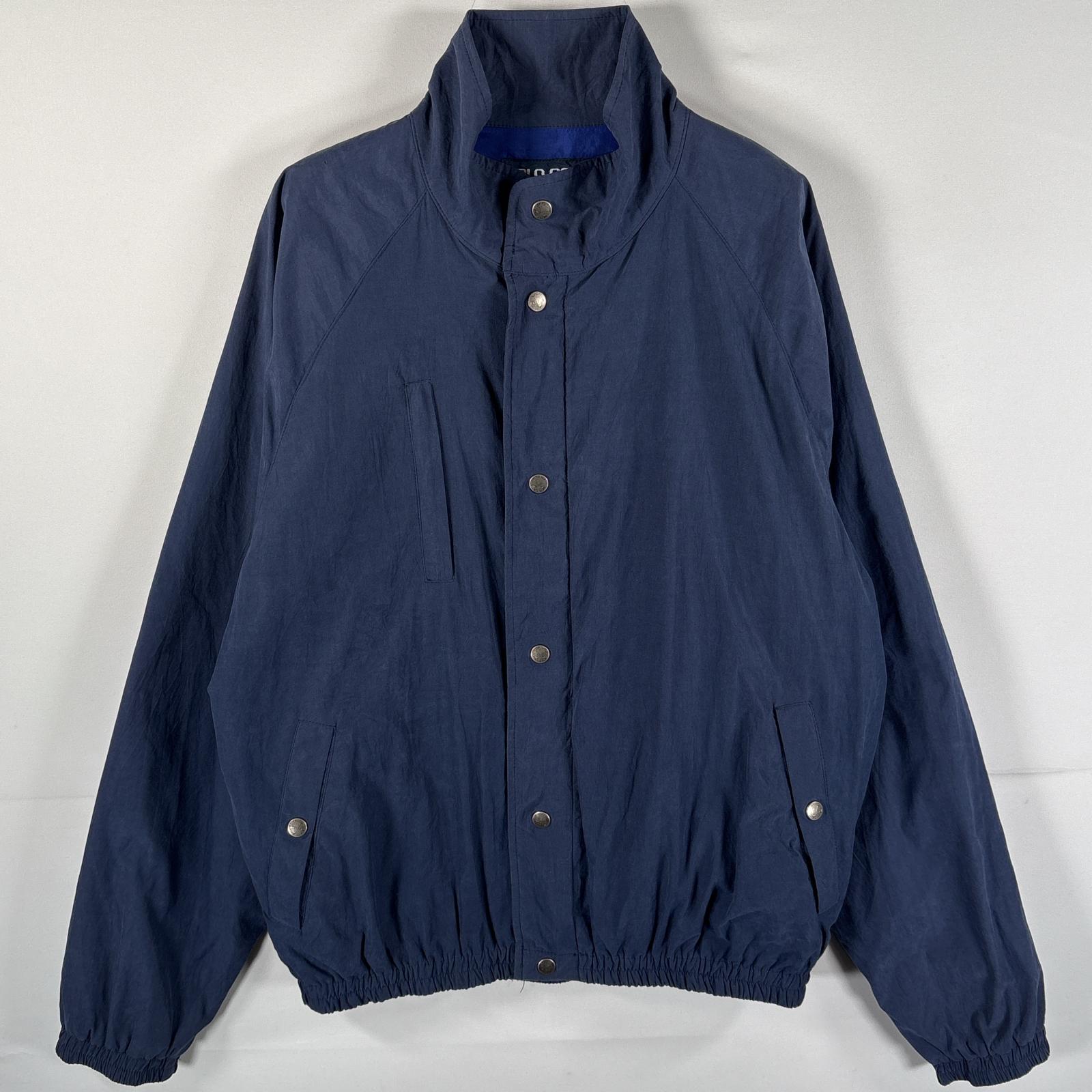 古着 90's~00's/90年代~00年代 ポロゴルフラルフローレン POLO GOLF RALPH LAUREN ナイロンジャケット ブルゾン スウィングトップ M ネイビー メンズ 【中古】|古着屋NIKKU