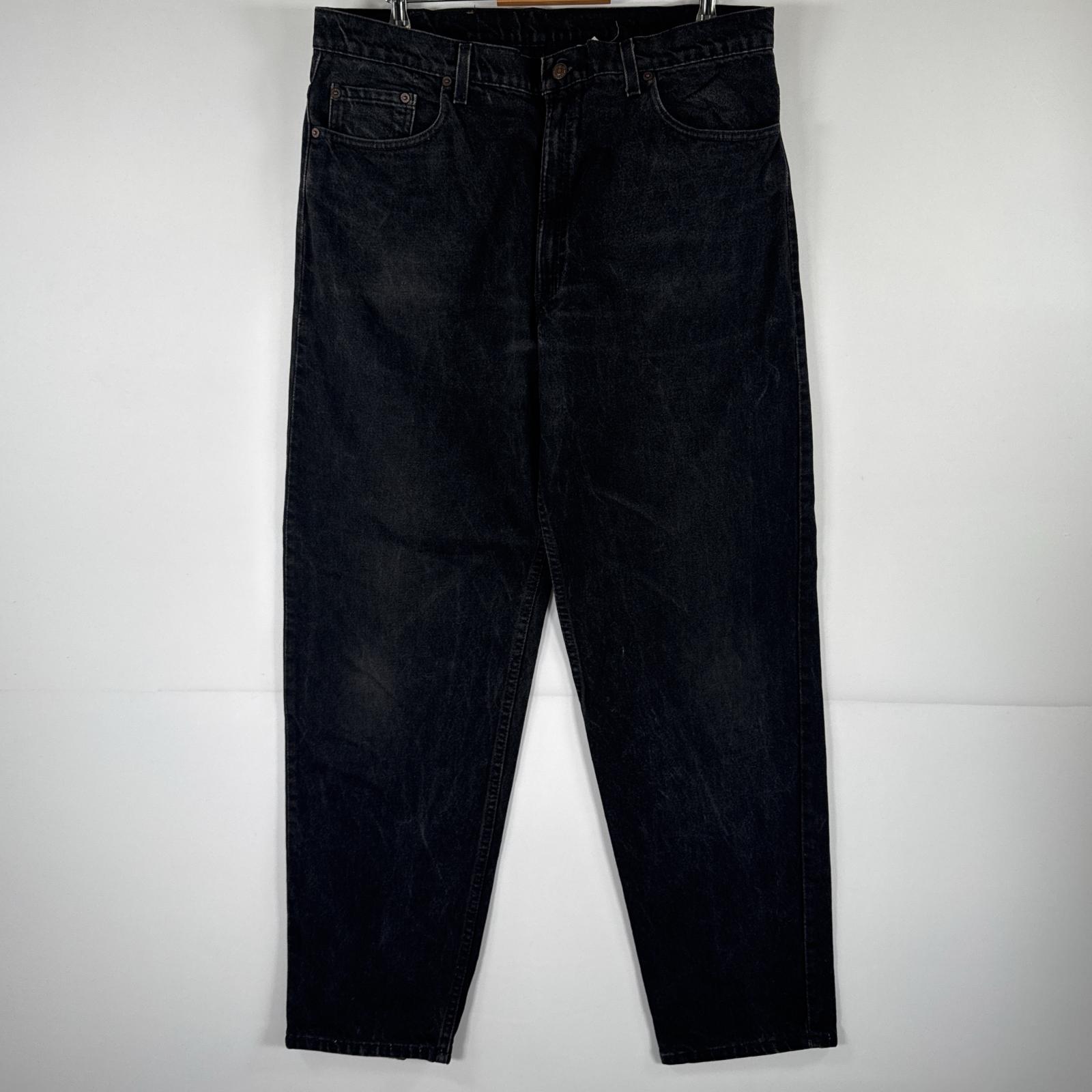 古着 90's/90年代 リーバイス Levi's USA製 デニムパンツ 550 ジーパン テーパード バギー 大きいサイズ オーバーサイズ w40 L32 ブラック メンズ 【中古】