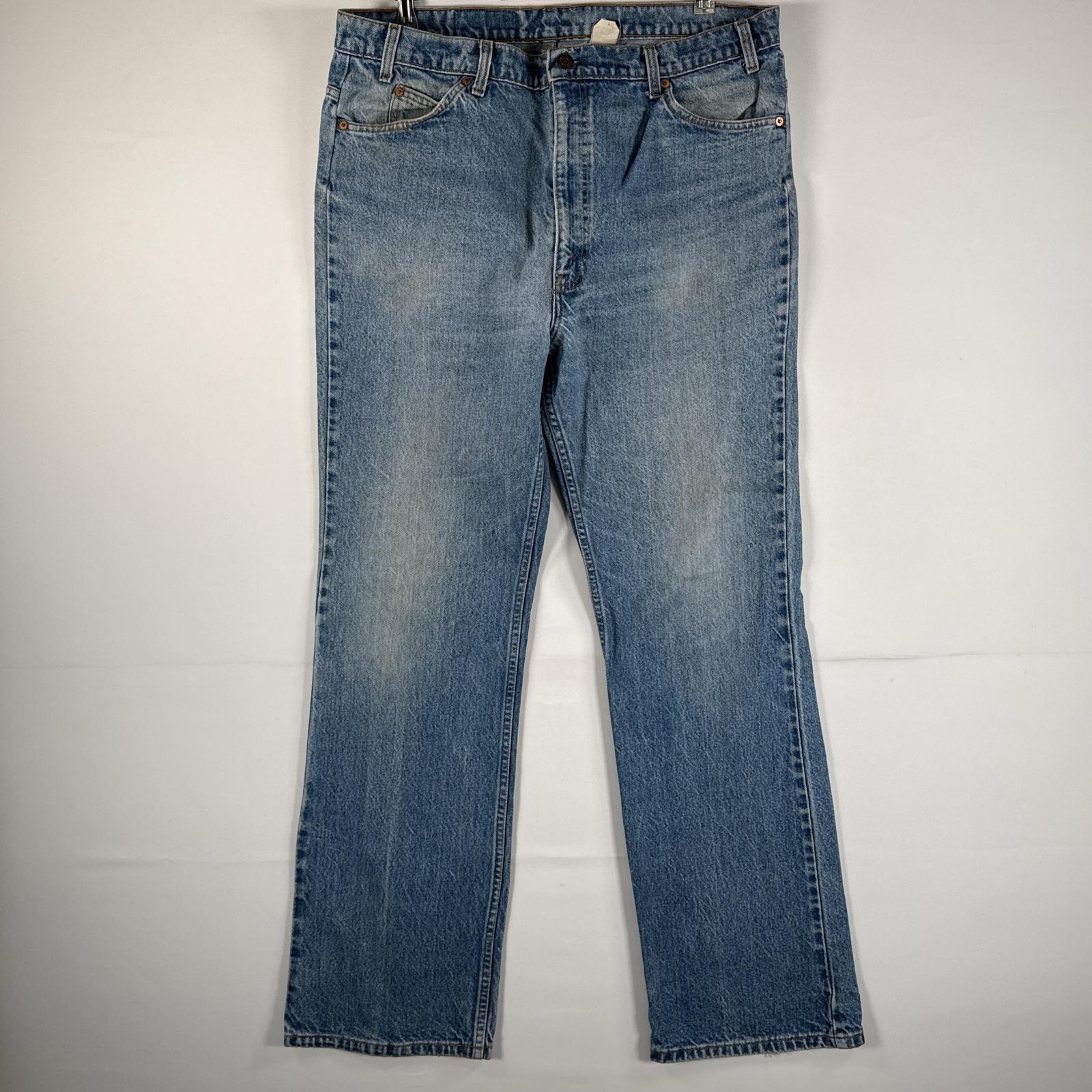 古着 90's/90年代 ヴィンテージ リーバイス Levi's USA製 デニムパンツ 517 ジーパン フレア ブーツカット 大きいサイズ オレンジタブ w42 L34 ブルー メンズ 【中古】 9,317円