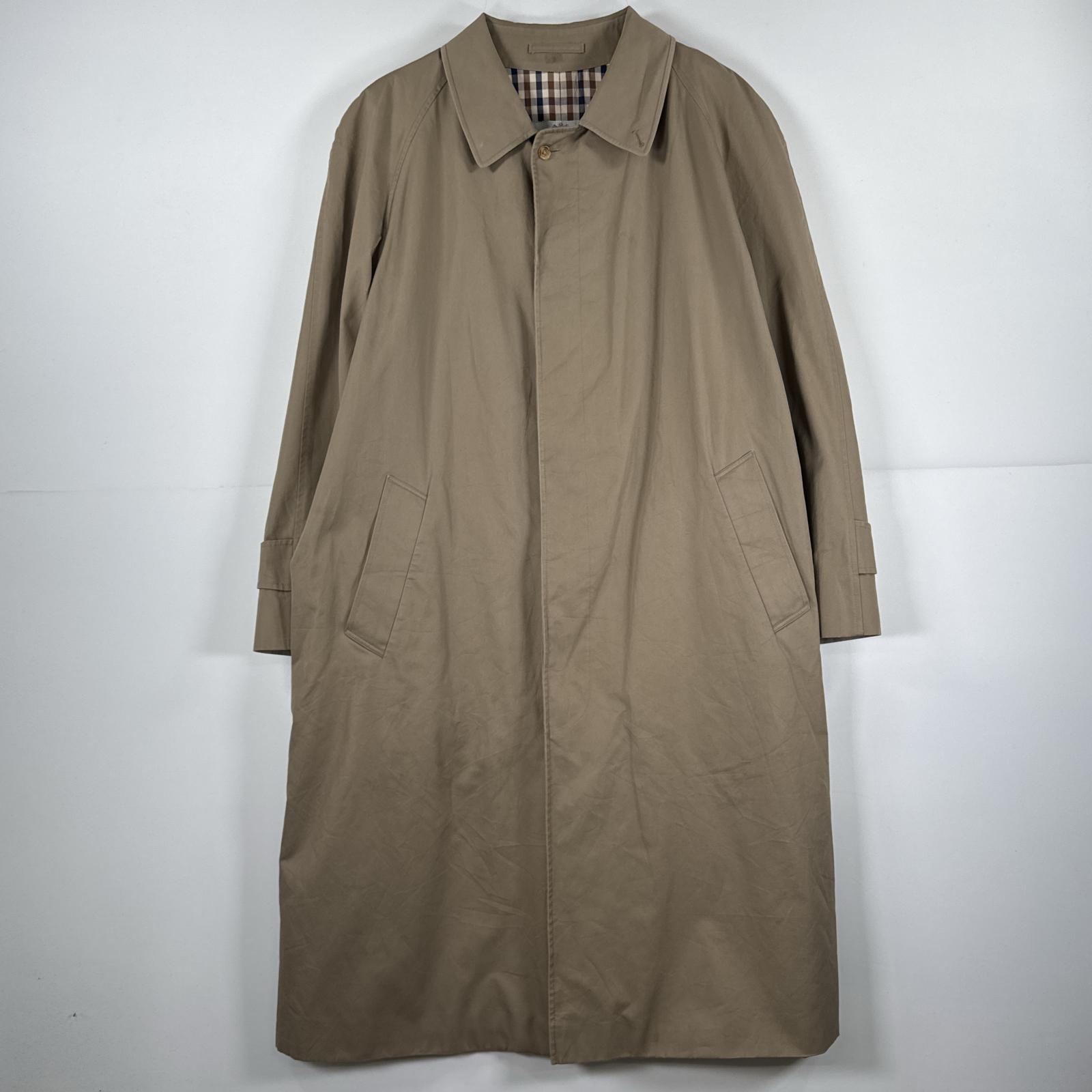 古着 80s/80年代 アクアスキュータム Aquascutum ステンカラーコート イングランド製 ロングコート 裏地付き  ベージュ メンズ 楽天市場】古着 80's/80年代 アクアスキュータム Aquascutum ステン