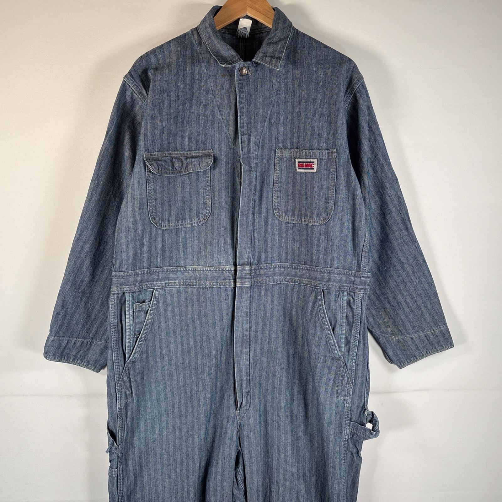 70s BIG MAC アメリカ製　オールインワン　38 ヴィンテージ BIG MAC ビッグマック ヴィンテージ 70s ヘリンボーン ツナギ