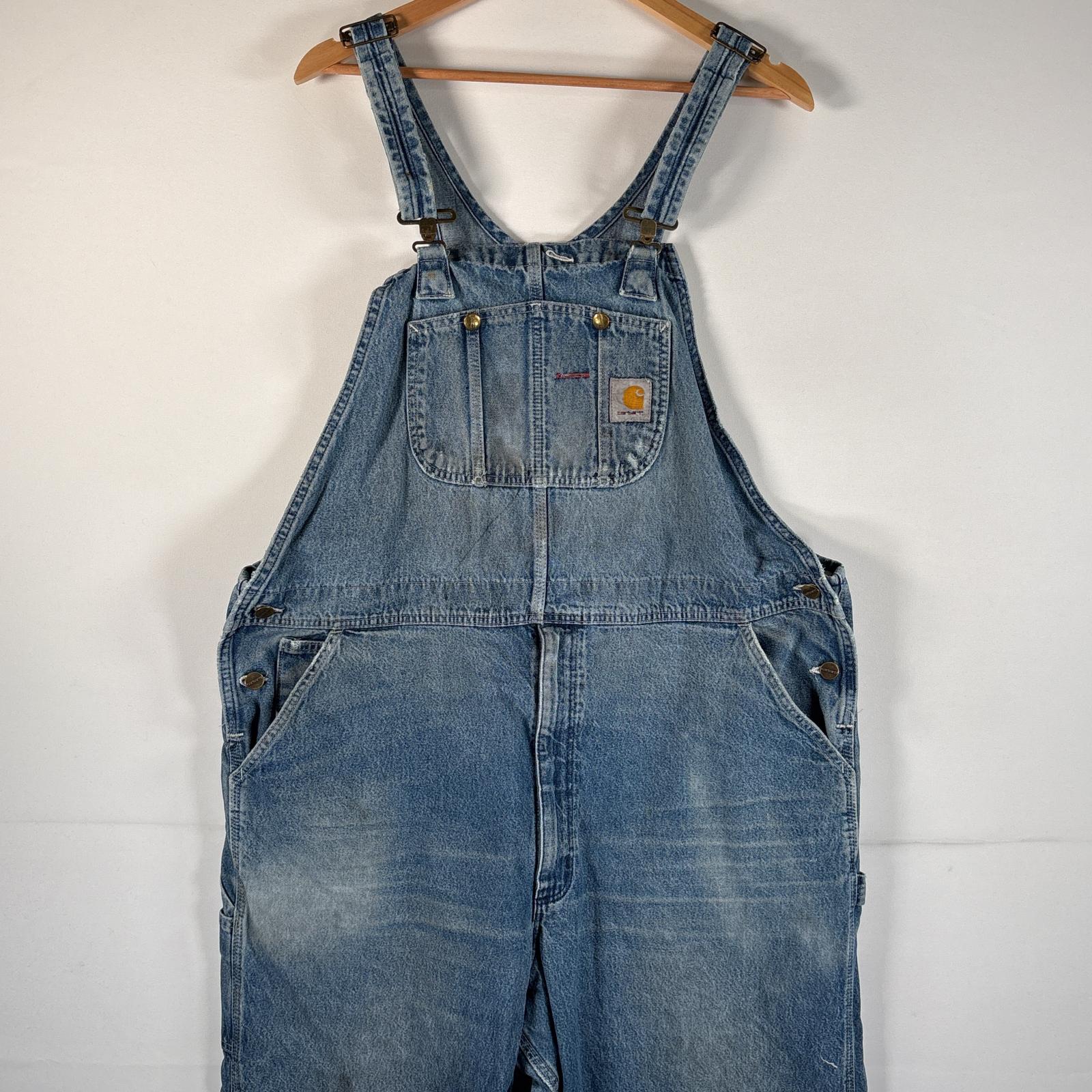 カーハート デニムオーバーオール大ペインターパンツロゴ極太レアw54アメリカ古着 楽天市場】40s 50s ☆ Carhartt カーハート インディゴ デニム