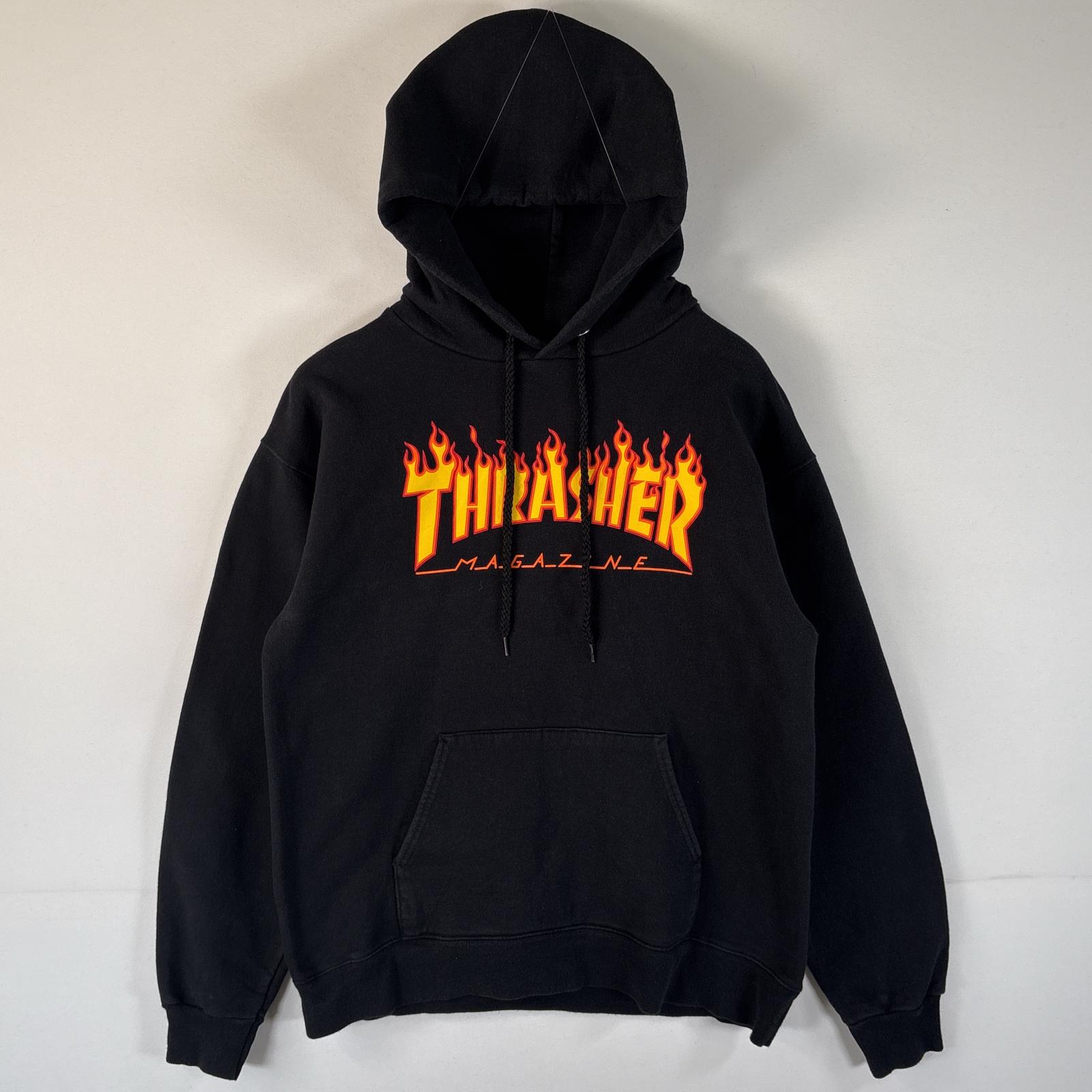 80s THRASHER ダイヤ スウェット パーカー ブラック USA製 楽天市場】スラッシャー パーカー THRASHER スウェット フレイムロゴ