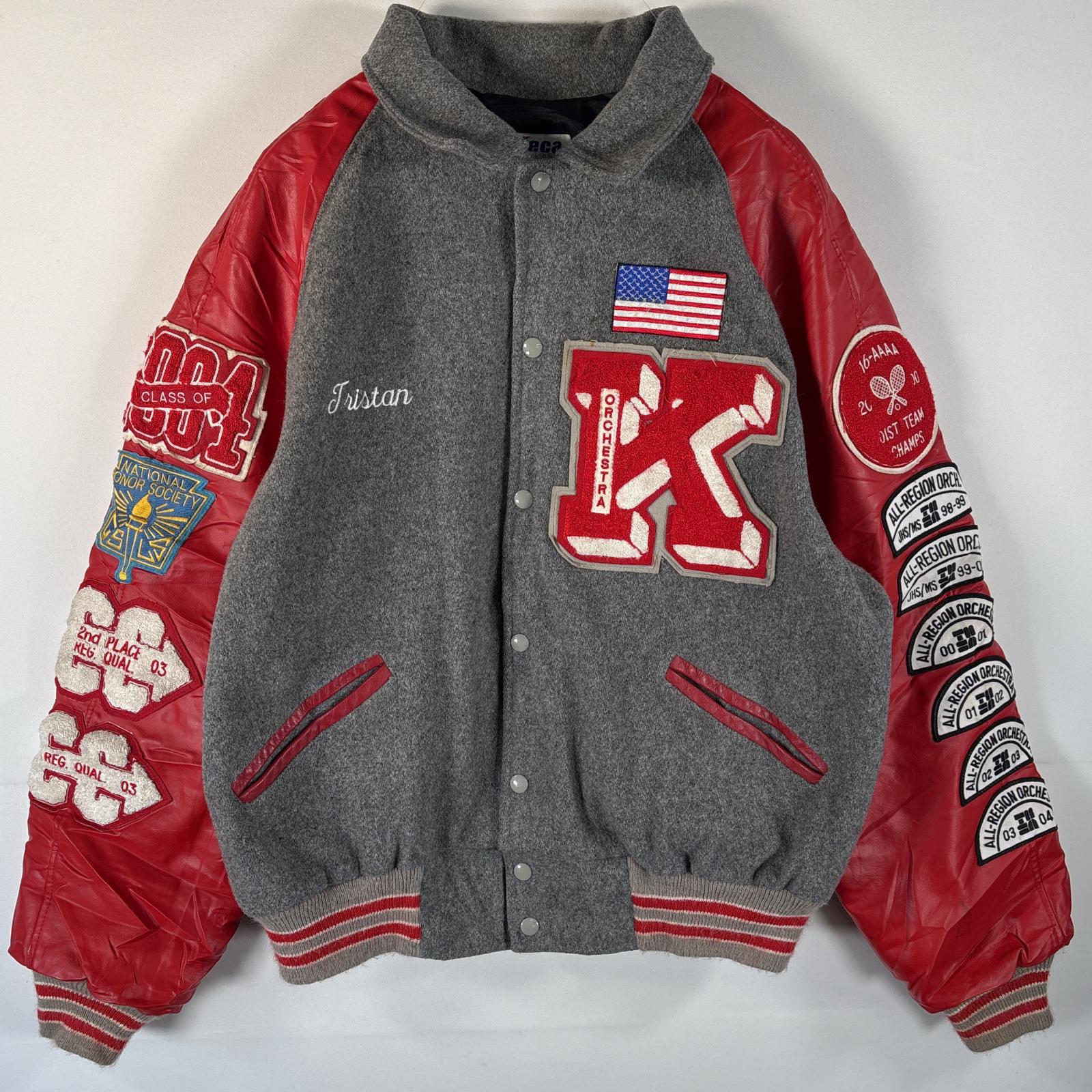 MECA スタジャン レッド/ブラック サイズXL カテゴリ：スポーツ