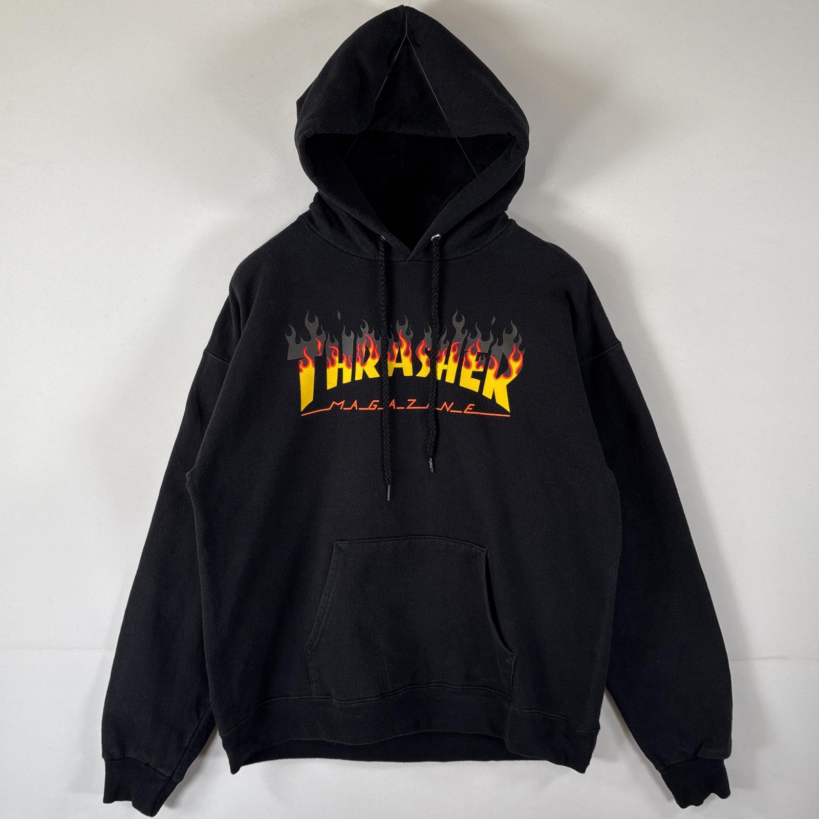 THRASHER/ネイビー/パーカー/L/美品/古着/00s THRASHER/ネイビー/パーカー/L/美品/古着/00s - メルカリ