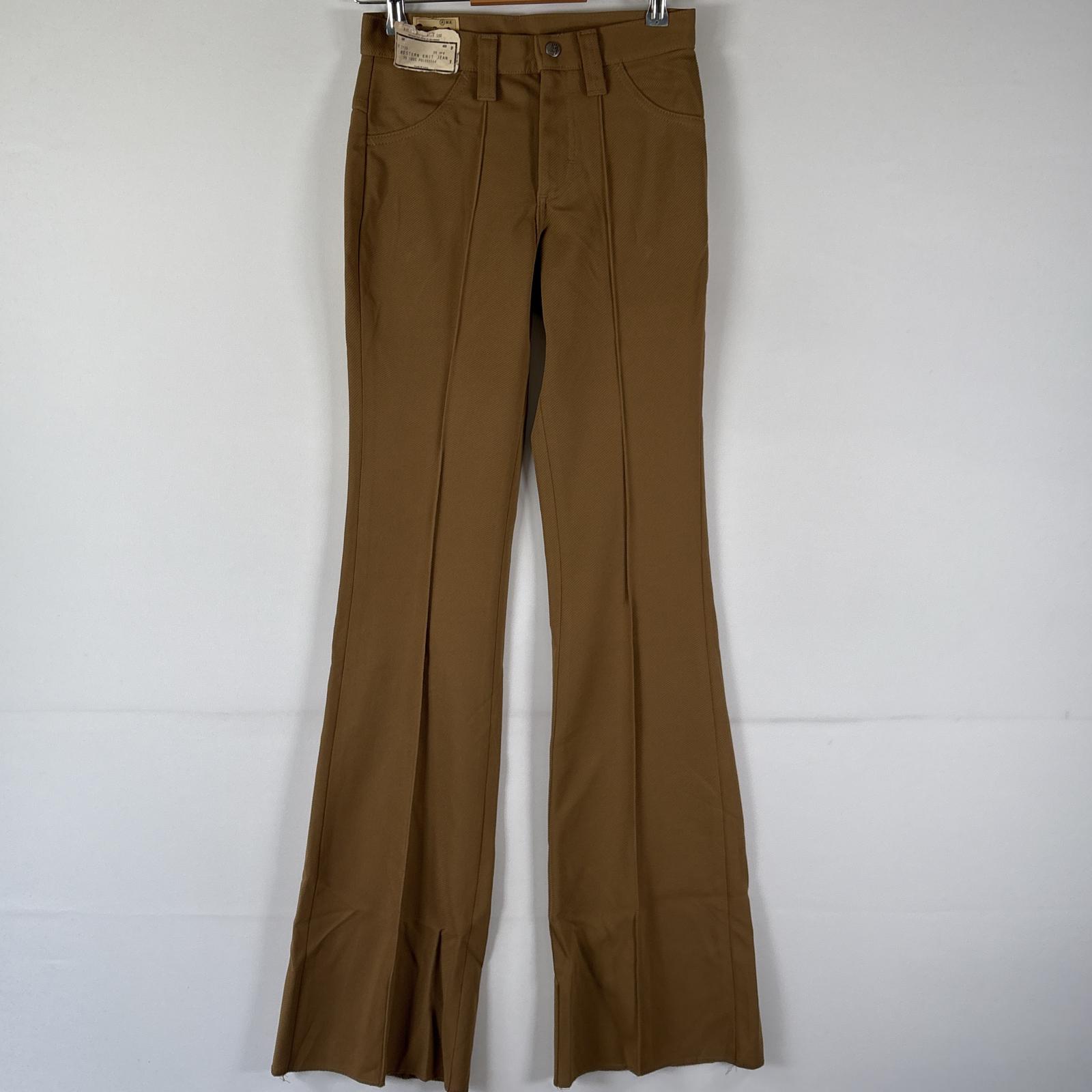 希少◎西ドイツ製 70s ヴィンテージ古着 ベロアフレアパンツ ブラウン 希少◎西ドイツ製 70s ヴィンテージ古着 ベロアフレアパンツ ブラウン