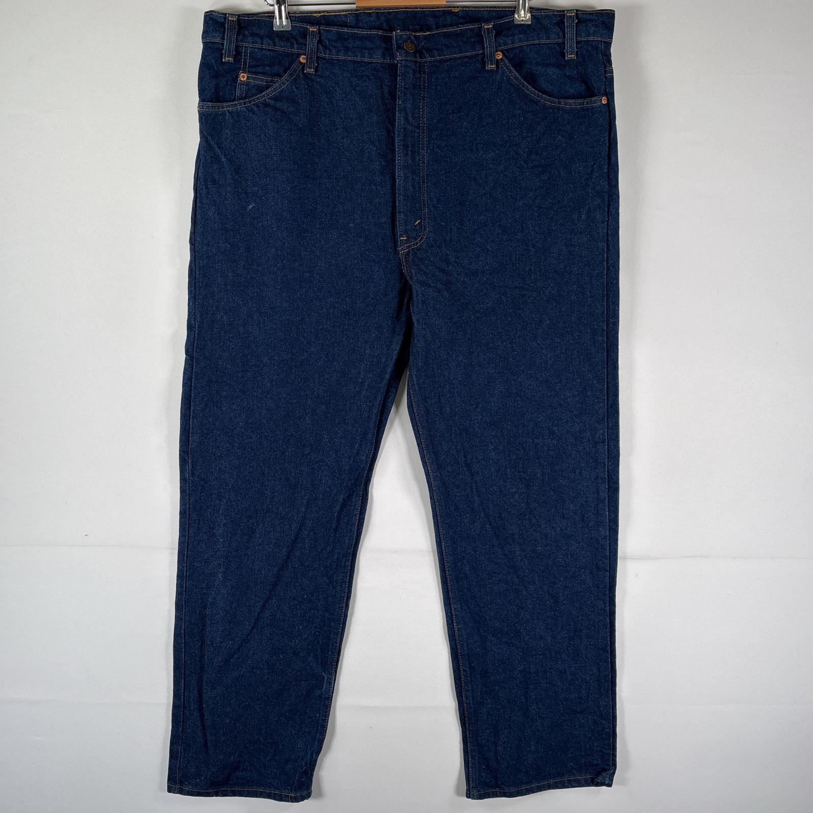 古着 リーバイス Levi's USA製 デニムパンツ 505 ストレート オレンジタブ 大きいサイズ ジーパン ジーンズ w44 L30 インディゴブルー メンズ 【中古】