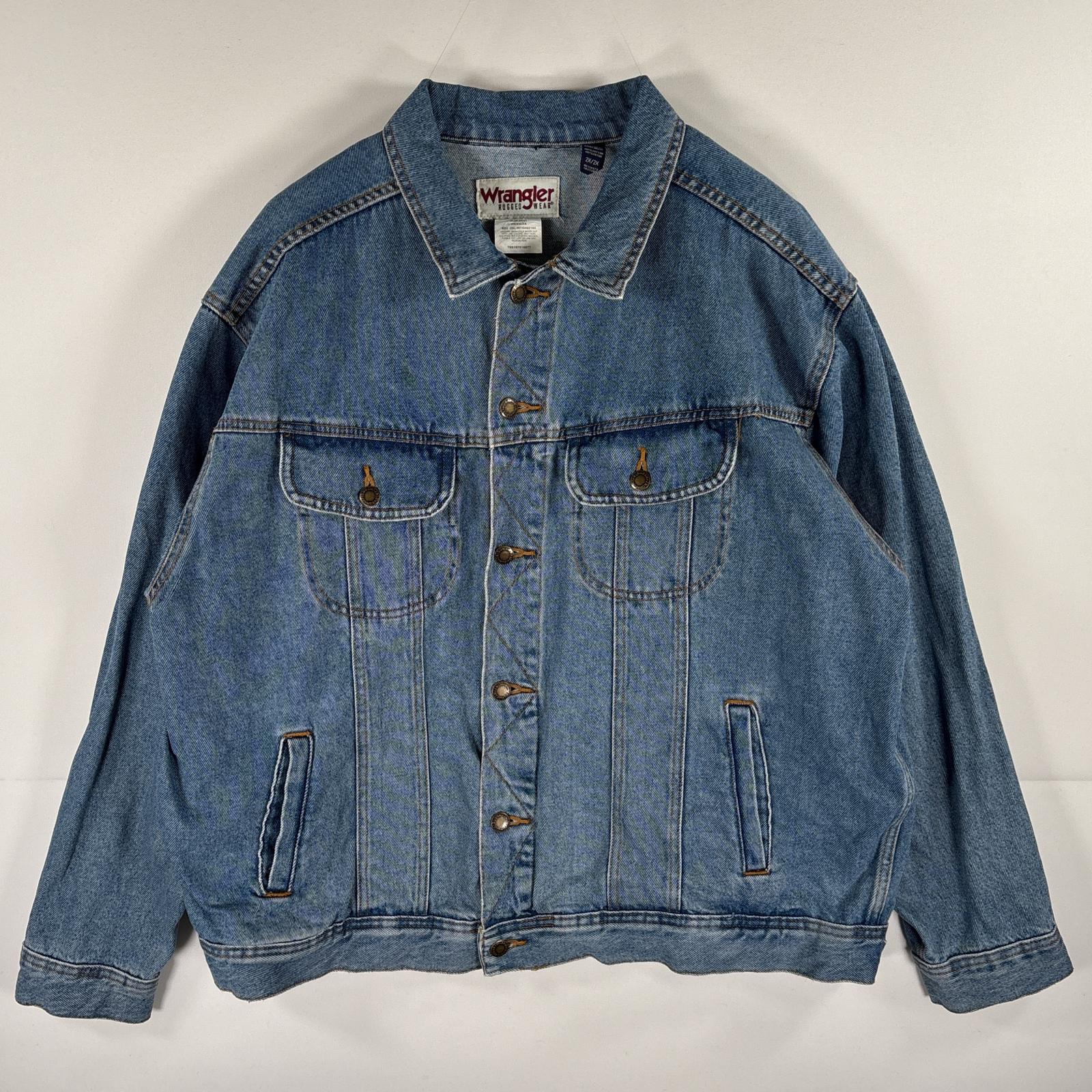 wrangler ラングラー　デニムジャケット　黒　80s usa製　アメカジ 80s Wrangler ラングラー 124MJ トラッカー デニム ジャケット