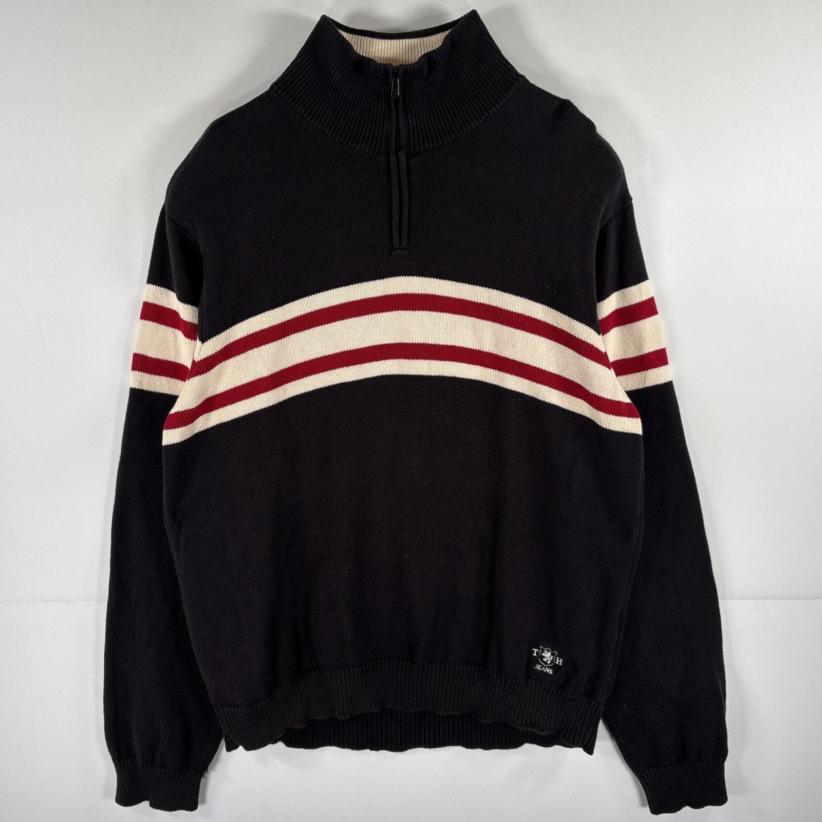 USA古着 90's/90年代 ノーティカ NAUTICA 長袖 セーター クルーネック ワンポイント コットン ニット 丸首 L ホワイト 無地 メンズ NAUTICA - 古着 90's/90年代 ノーティカ NAUTICA 長袖 セーター