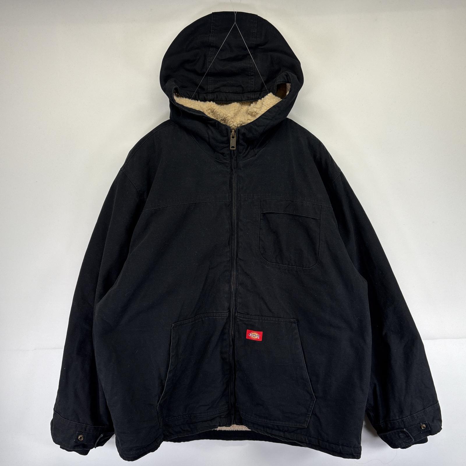 ディッキーズ　企業刺繍ロゴ　ブラック　黒　アクティブジャケット　2XLサイズ. Dickies スタジャン 「別注限定展開」DICKIESバックロゴ刺繍